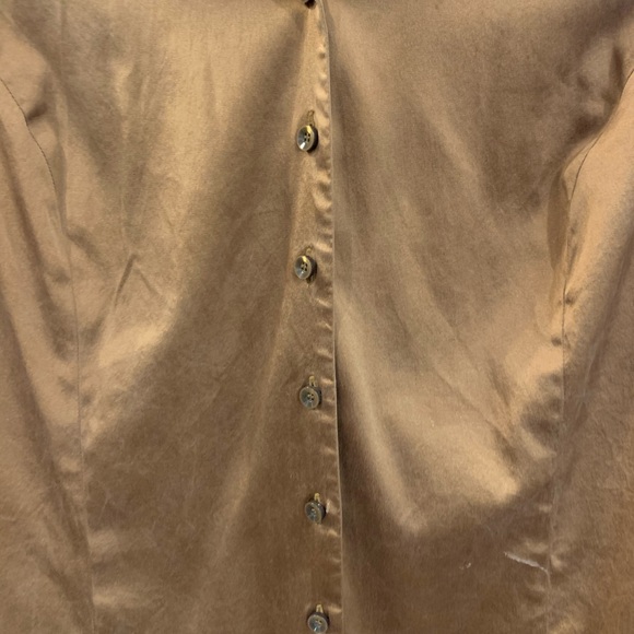 Business satin button down - Picture 2 of 3